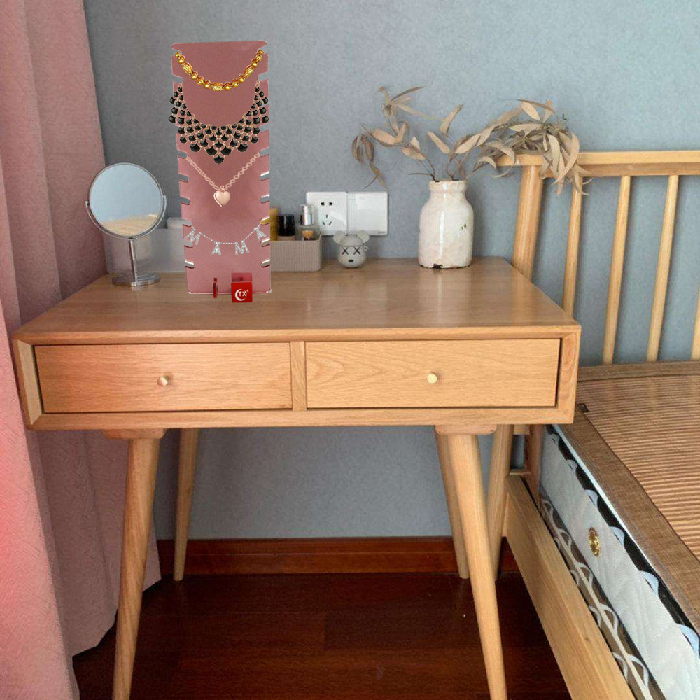 玫瑰金亚克力项链手链展示架首饰架子珠宝饰品展示道具饰品展示盘