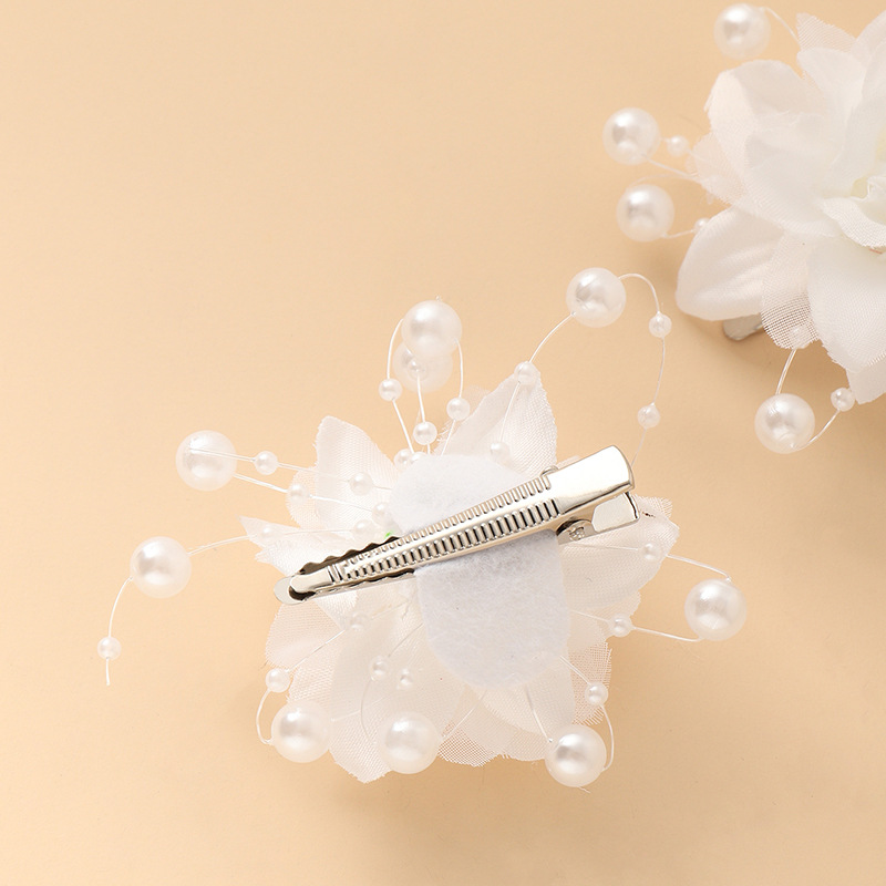 White Pearl Flower Super Fairy Flower Fairy Side Clip display picture 4