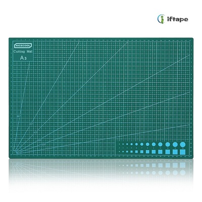 彩色A3切割垫板刻度切割板pvc裁纸垫模型黏土防割垫橡皮章雕刻板|ru