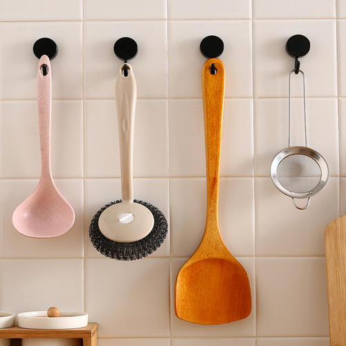 Home Creative Bathroom Nail-Free Hooks Nordic Style Wall Seamless Paste Clothes Hooks Magic Sticky Hooks 10 Pack