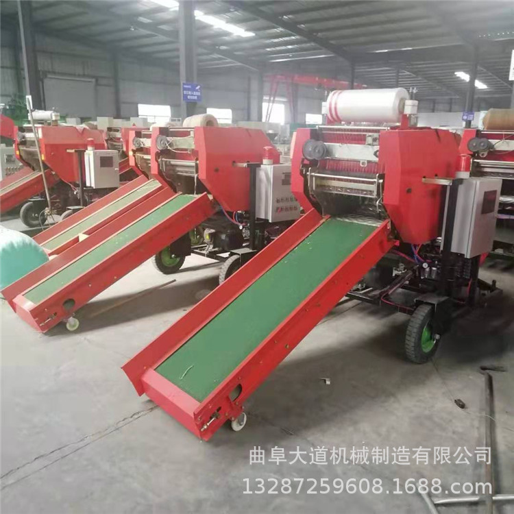 秸秆青储饲料用的打捆机  柴油打捆包膜机 新疆牧草打捆机