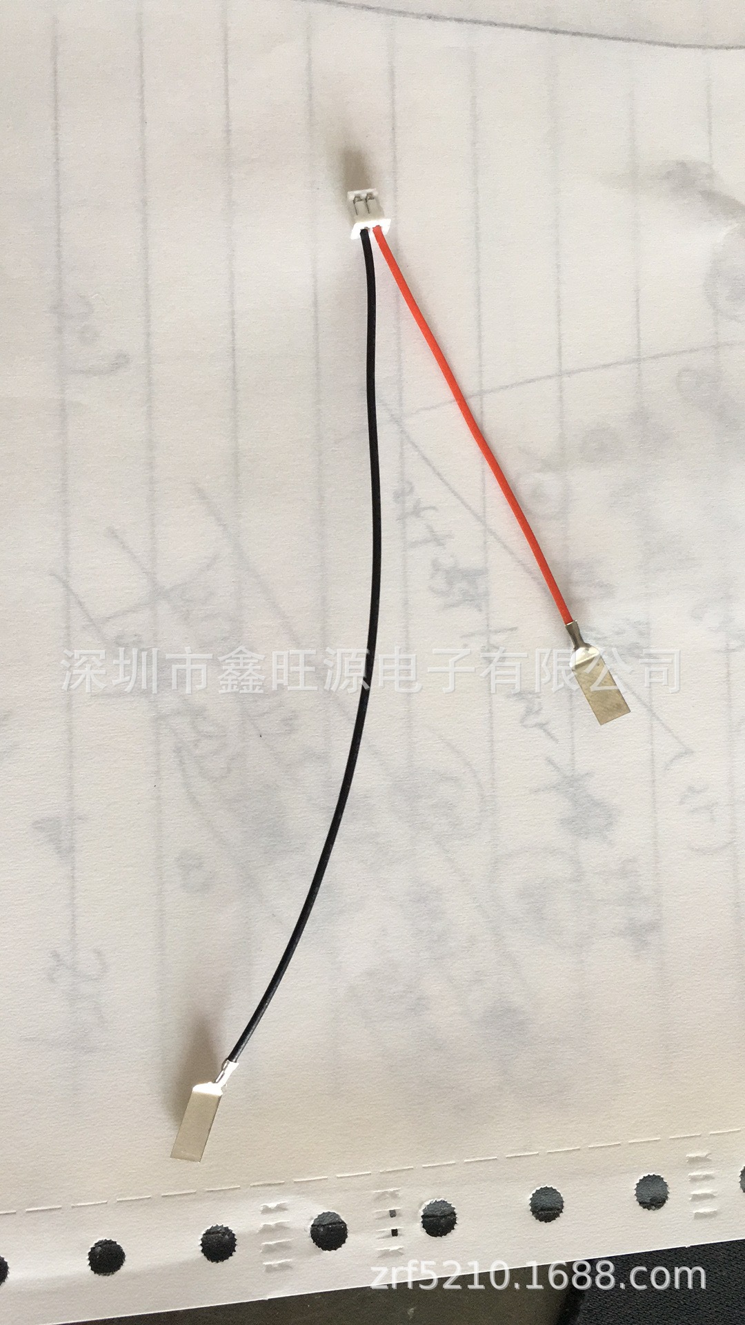 18650锂电池 圆柱电池 正负极电池线材 镍片端子线材 带镍片端子