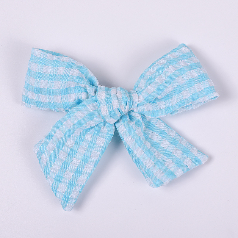Creative Bb Clip Headgear Plaid Bow Baby Children's Hairpin display picture 3