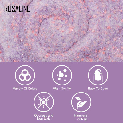 Rosalind Japanese glitter powder soaking powder 10g nail polish powder nail powder baking lamp free nail accessories