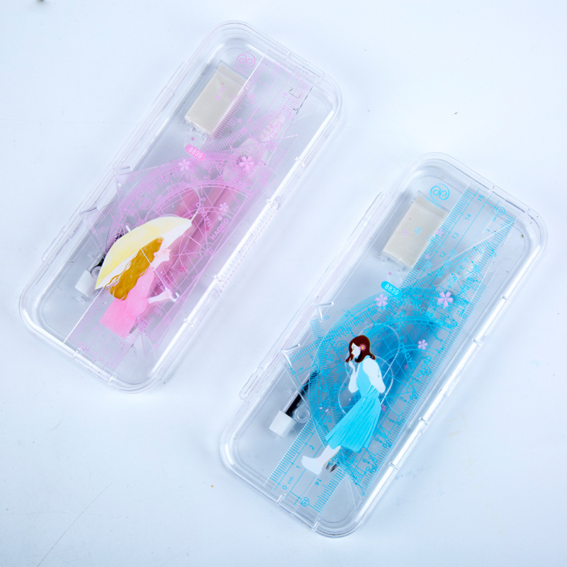 8839 estudiante examen brújulas traje dibujo pintura matemáticas enseñanza ayudas 7 piezas conjunto maestro papelería favorita