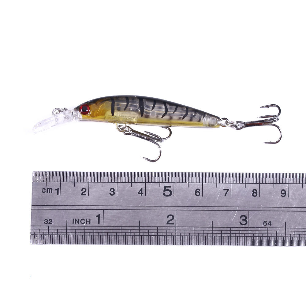 2 Pcs Shallow Diving Minnow Lure 95mm 8g Hard Sinking Minnow Fishing Baits Bass Trout Bowfin Saltwater Sea Fishing Lure