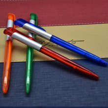 厂家 塑料按动圆珠笔　广告礼品圆珠笔 油笔 简易笔 可印LOGO