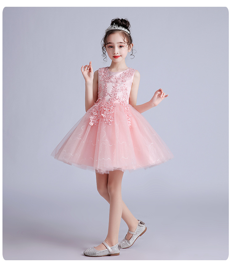 Princess Solid Color Polyester Girls Dresses display picture 2