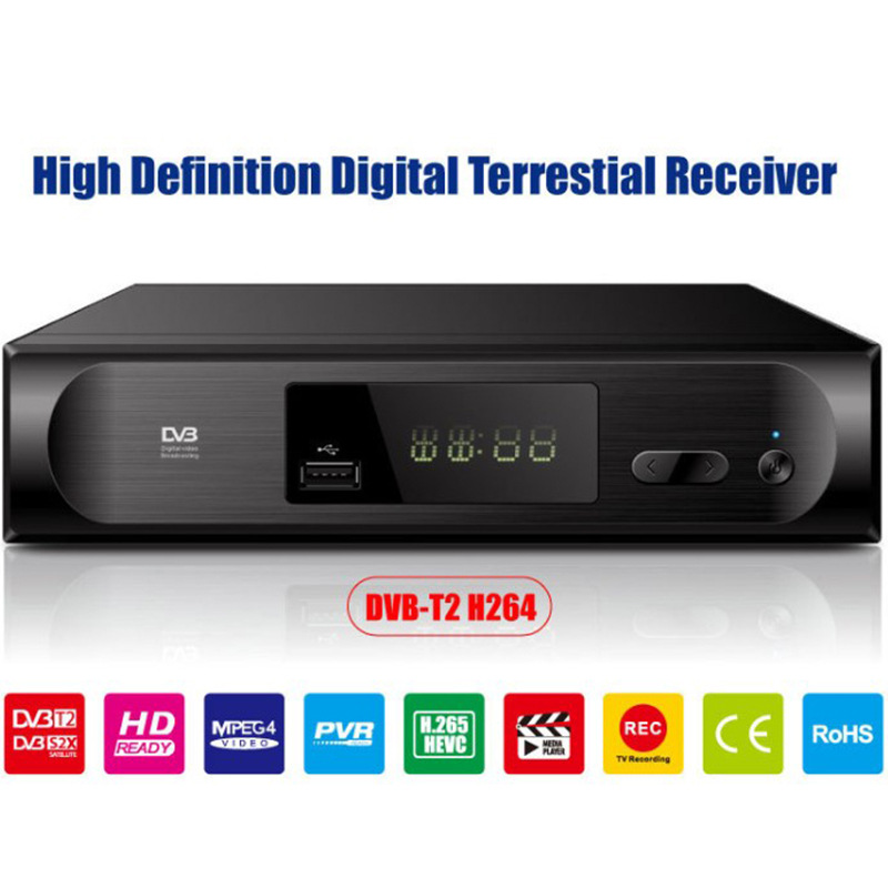 爆款DVB T2 C Tuner FTA数字电视机顶盒家用H.264畅销东南亚非洲详情1