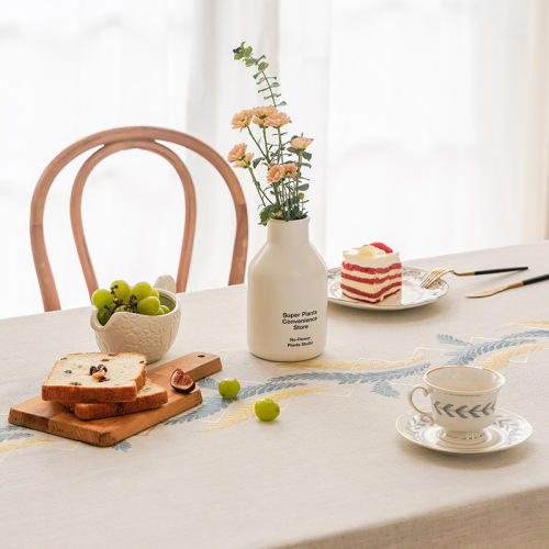 ins style tablecloth cotton and linen simple fabric decoration tablecloth rectangular cover household coffee table cloth wholesale