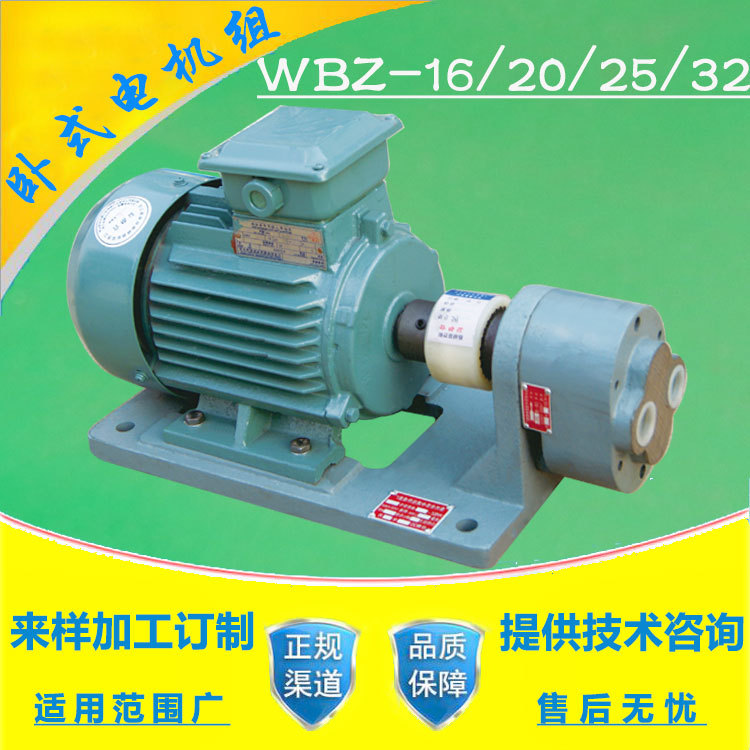 苏中液压品牌 WBZ2-16 WBZ-25卧式齿轮油泵电机组装置