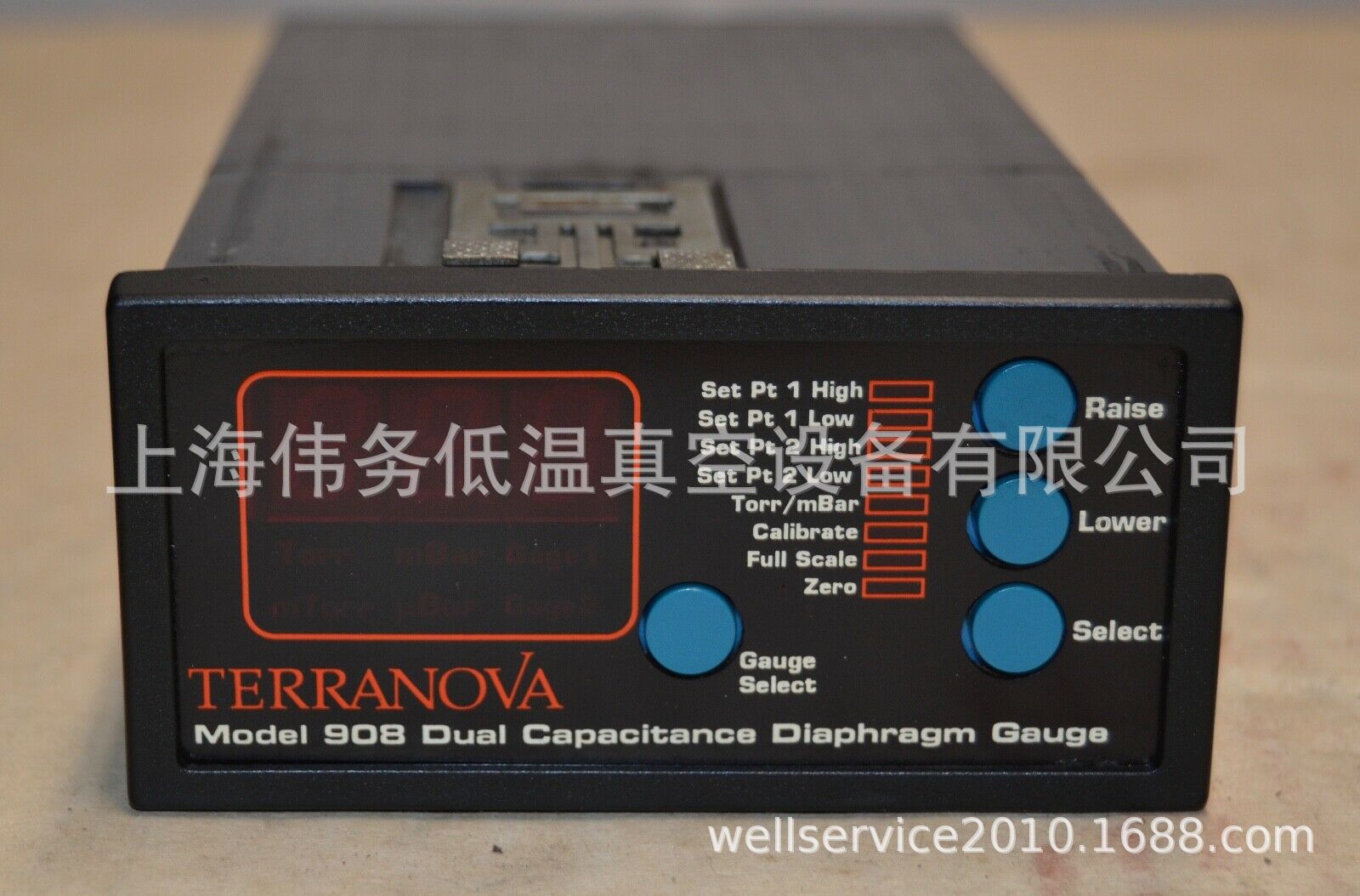 Duniway 908 Dual Capacitance Diaphragm Gauge Controller