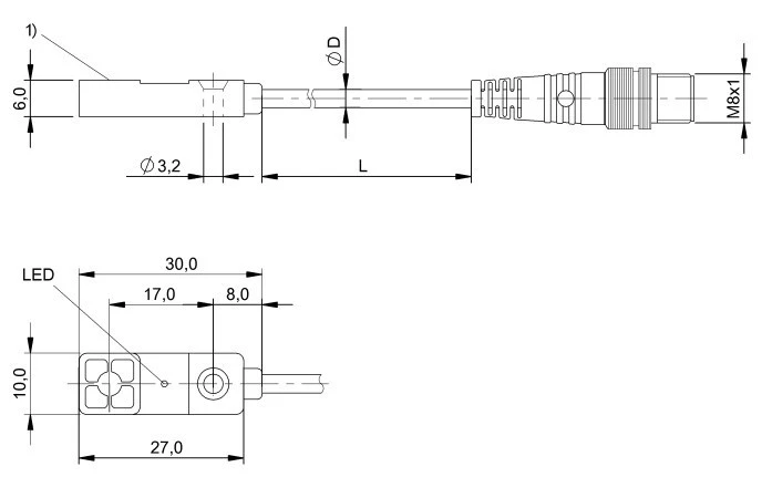 BESR03KC-PSC30B-BP00, 5-GS49 датчик Balluff BES044W оригинал