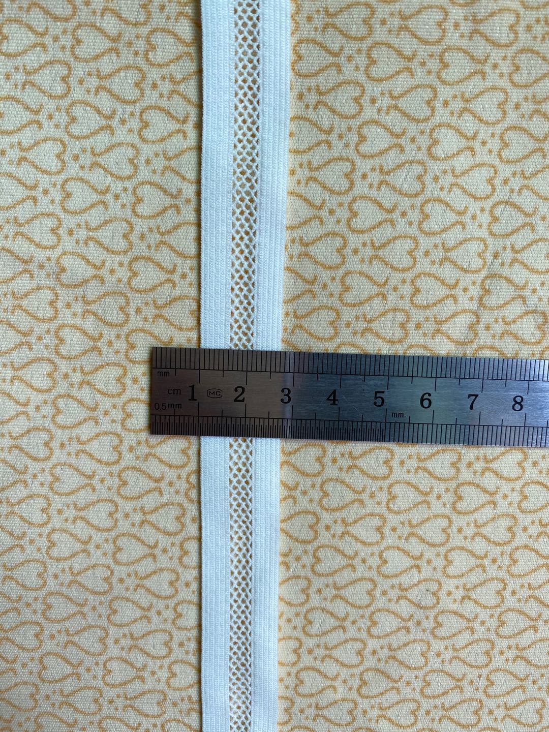 1.6cm网眼针织 松紧带 网眼弹力带服装辅料 镂空 收腹网绒毛 松紧
