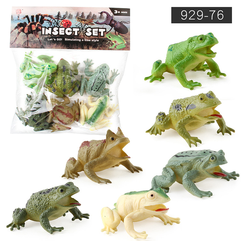 Transfronterizo nuevo BB llamado insecto Araña Rana modelo de reptil mesa de arena escena Ciencia y Educación cognitiva modelo animal