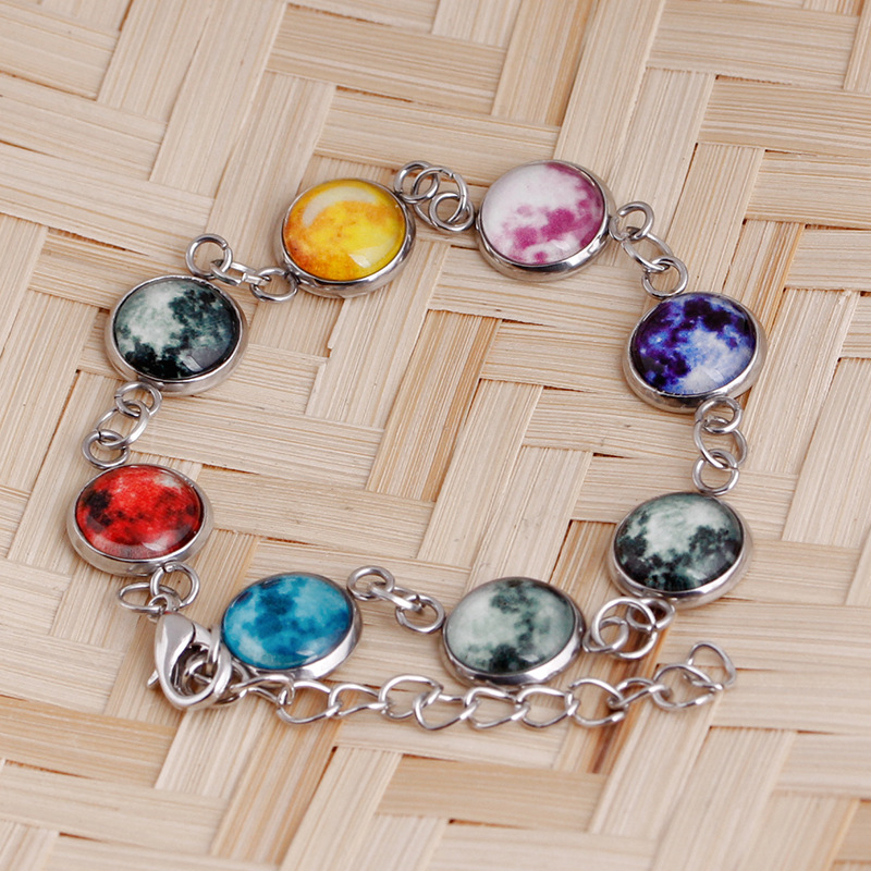 Pulsera Con Colgante De Gema Luminosa De Cielo Estrellado Luminoso display picture 6