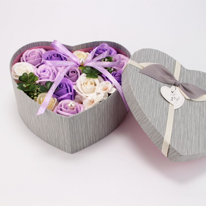 20年心形花盒 紫7