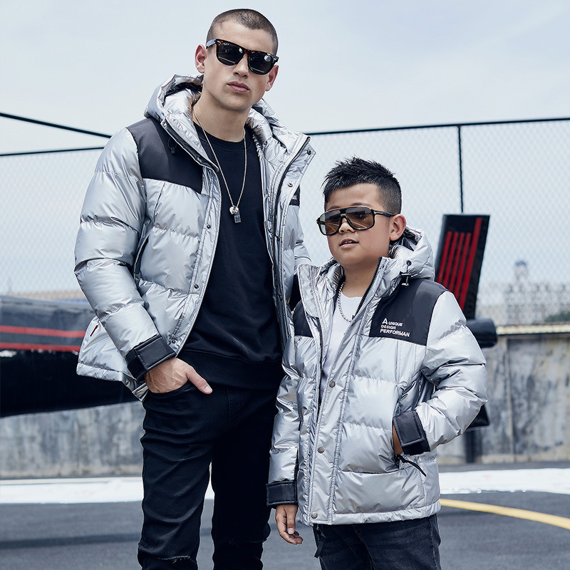 Herrenbekleidung Baumwollwattierte Jacke Herrenmodetrend Kapuzenwattierte Jacke verdickte Herren Outdoor Seidenbaumwoll-Baumwolljacke_voghion.com