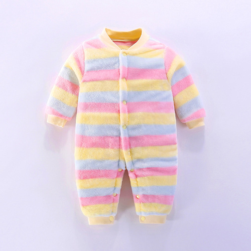 Baby clothes, spring and autumn styles for men and women, 0-1-2 year old baby jumpsuits, newborn home crawling clothes