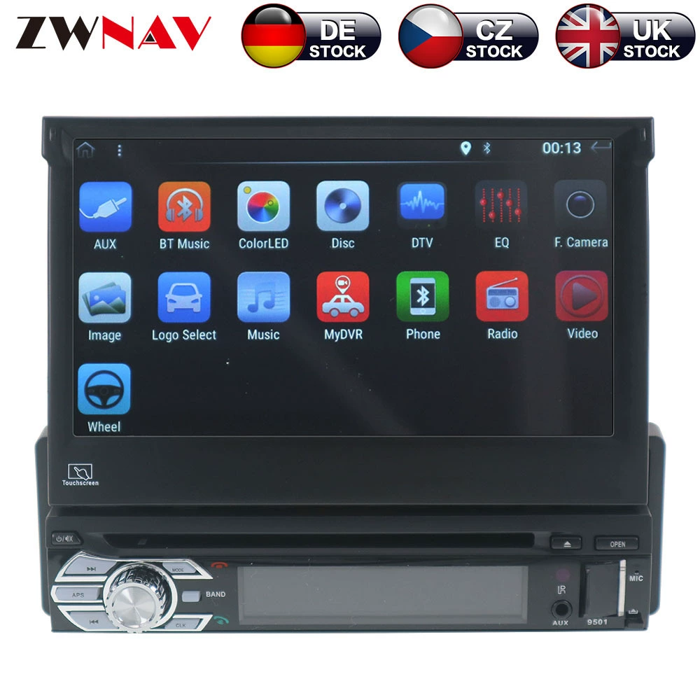 Android 7-дюймовый универсальный складной навигатор CD/DVD смарт-машина wifi7-inch Телескопический экран навигационного плеера хост