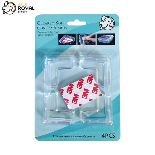 Cardboard Absorptive Packaging L-shaped Children's Transparent Anti-Collision Corner Thick Table Corner Cover Baby Table Coffee Table Glass Corner Protection