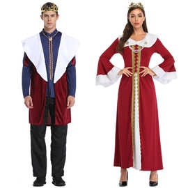 万圣节服装角色扮演国王与皇后装 童话话剧表演女皇派对服cosplay