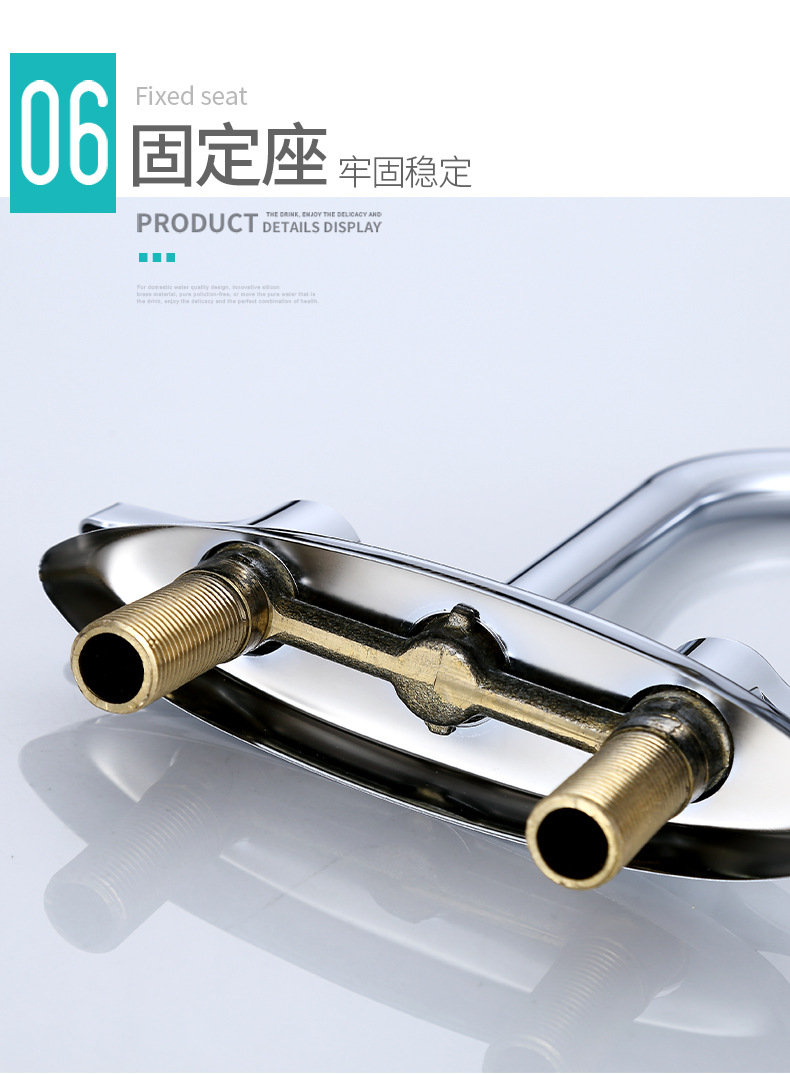 Copper washbasin, kitchen sink faucet, cold and hot double-hole countertop basin, washbasin, kitchen sink faucet, bathroom cold and hot water faucet undefined