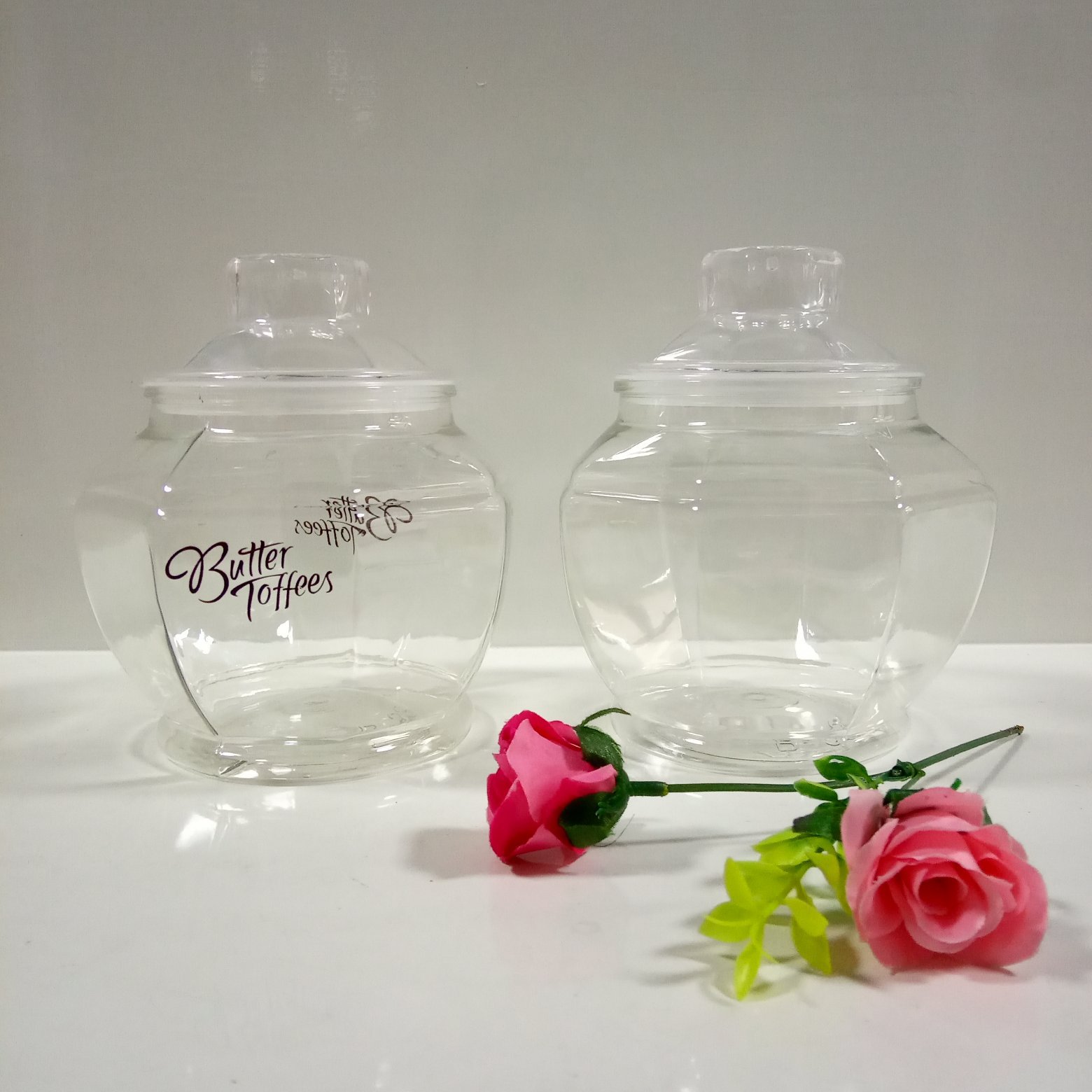 工厂批发pet透明正八角糖罐塑料食品容器饰品1350L包装罐