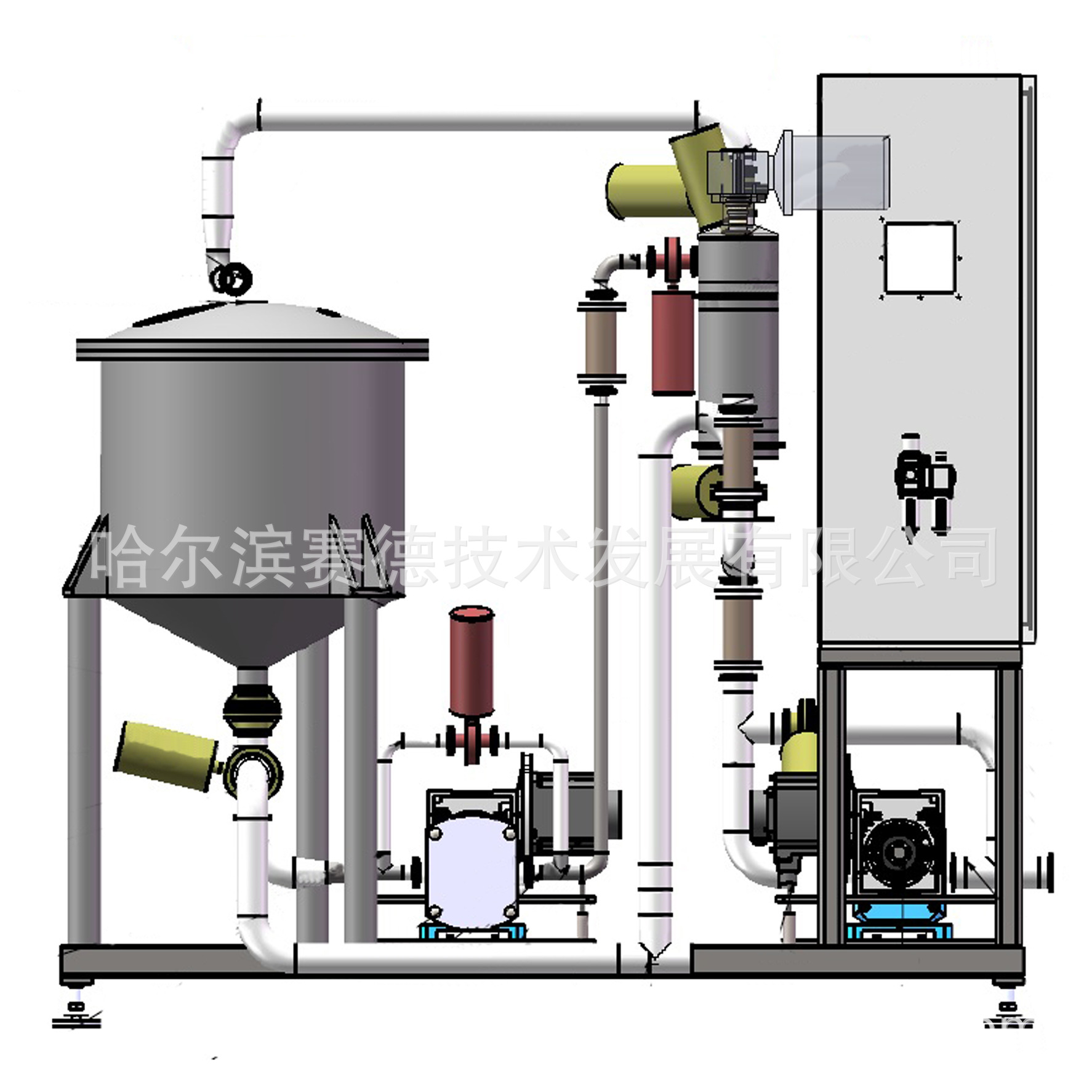 燕麦奶果粒添加在线动态混合机 高均匀度混合器 赛德
