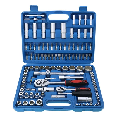108 socket tool car repair toolbox multi-function large, medium and small flying ratchet wrench set hardware combination (Mühərrik tənzimləmə alətləri) - 108-piece-sleeve