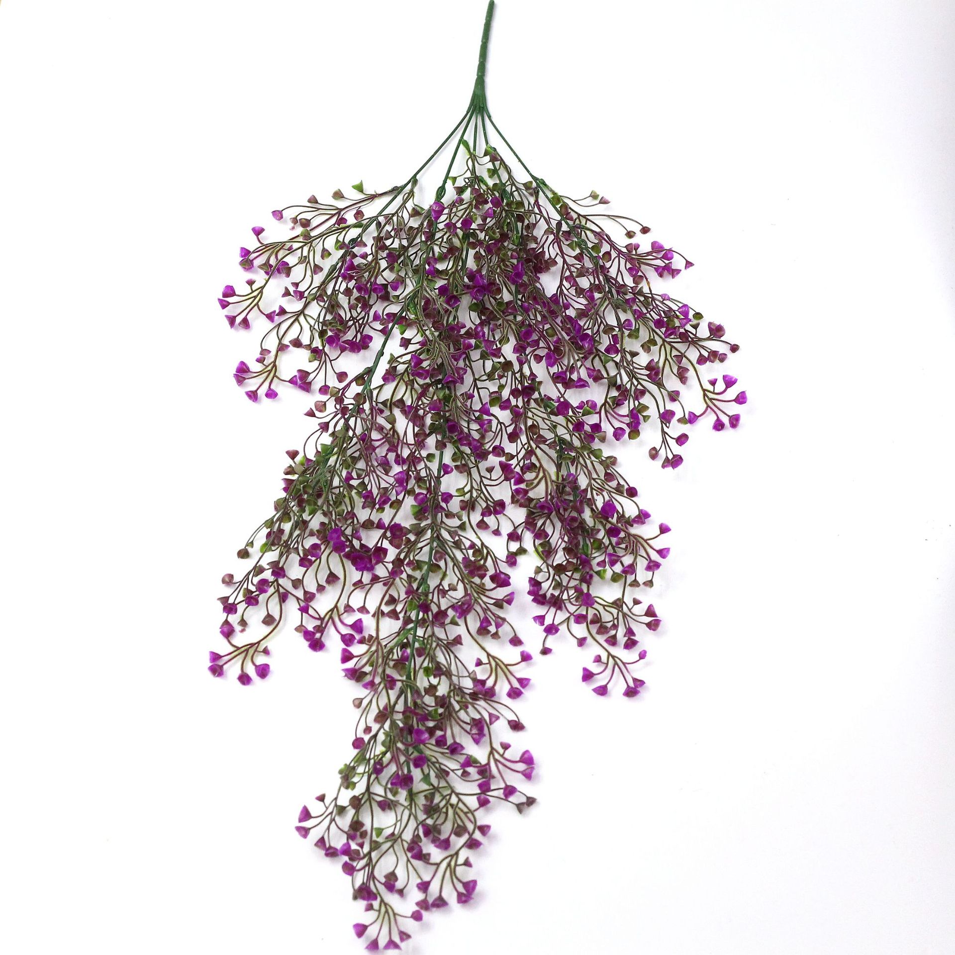 仿真金鐘柳吊蘭花藤條吊籃室內(nèi)裝飾墻面裝飾塑料花水草綠植