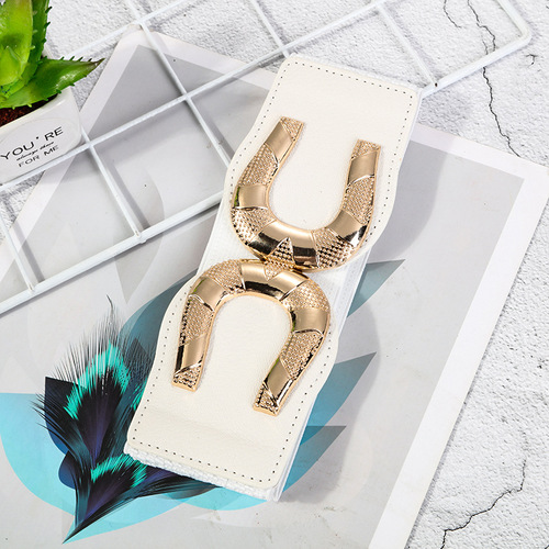 Women's Four Seasons Leisure Stretch Elastic Waist Belt, matches dress with fashionable elastic belt, new decorated waist belt