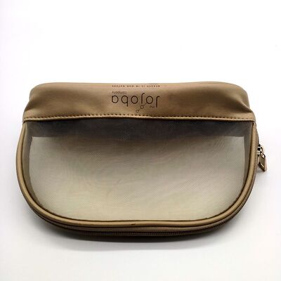 化妆包尼龙网料收纳包女包贝壳款手拿包PU料厂家优惠定制|ru