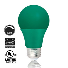 ledled彩色球泡绿色E26螺口圣诞家用9W可调光UL ES跨境专供