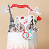 Baking cake decorative truck sailing cake insertion flag children's scenario theme birthday cake account