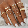 Accessory, golden fashionable set, ring, European style, Aliexpress, Amazon