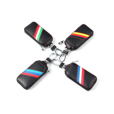 Manufactor Direct selling automobile genuine leather key case Carbon fibre genuine leather key case Apply to modern Honda Buick audi