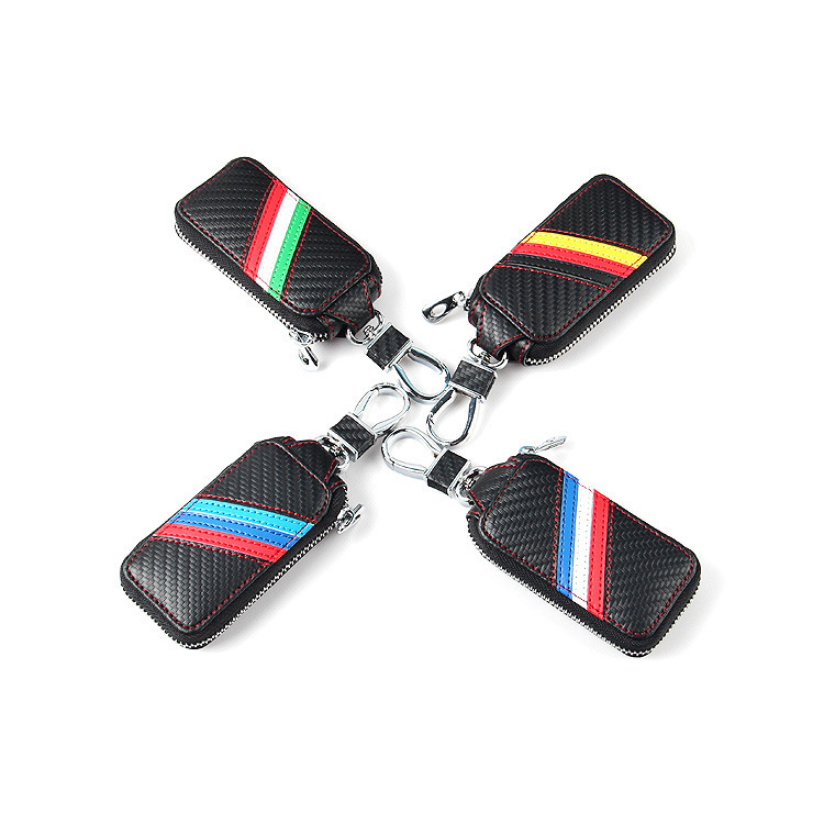 Manufactor Direct selling automobile genuine leather key case Carbon fibre genuine leather key case Apply to modern Honda Buick audi