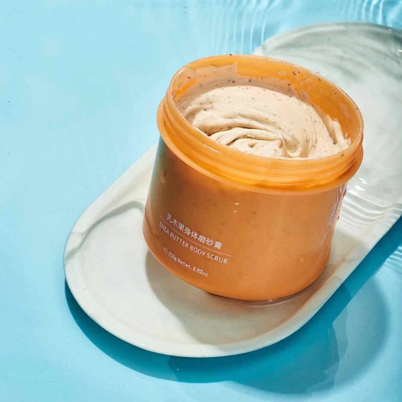 黎芙莎乳木果身体磨砂膏温和全身按摩膏温和清洁滋润护肤品批发