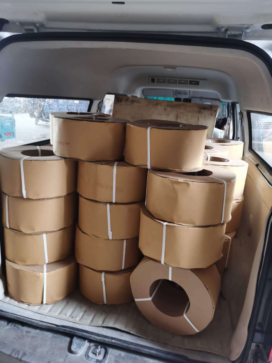 PP打包带 塑料打包带 白色 1207热熔纸箱快递 全自动 机用 打包带