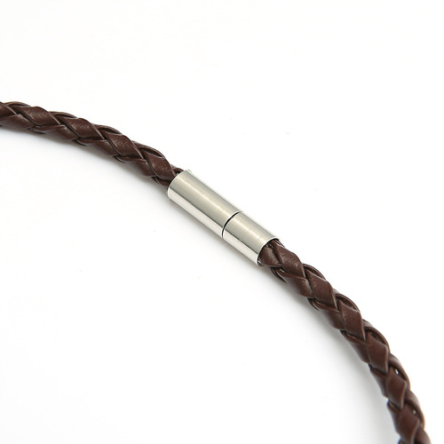 Bestselling website leather multi-root wax rope handmade casual brown accessory necklace