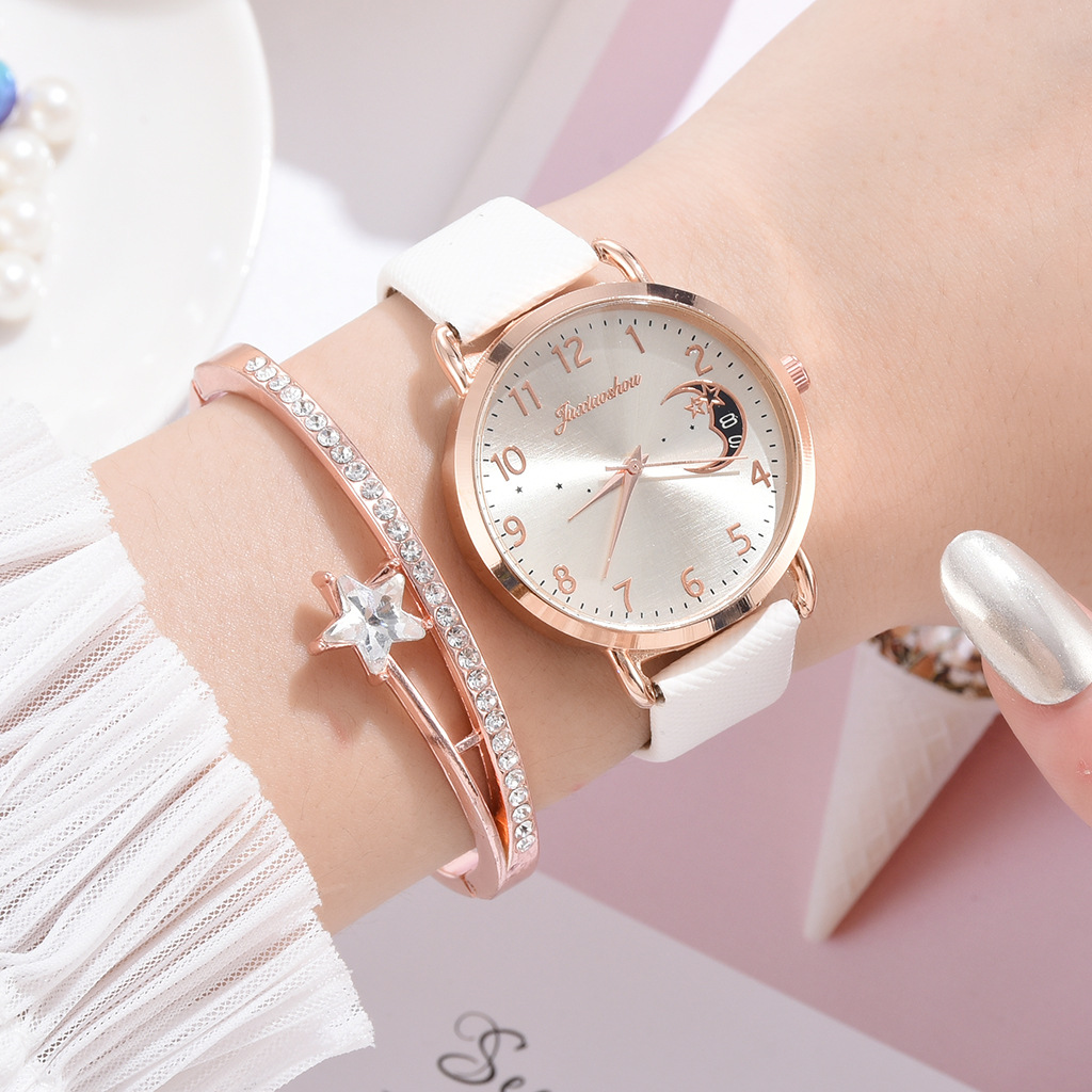 Fashion Moon Buckle Quartz Women's Watches display picture 2