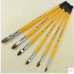 Vincent van Gogh Brush Set 826 Van Gogh Wolf Hair Oil Painting Brushes Yellow Handle Watercolor and Acrylic Brushes Student Set