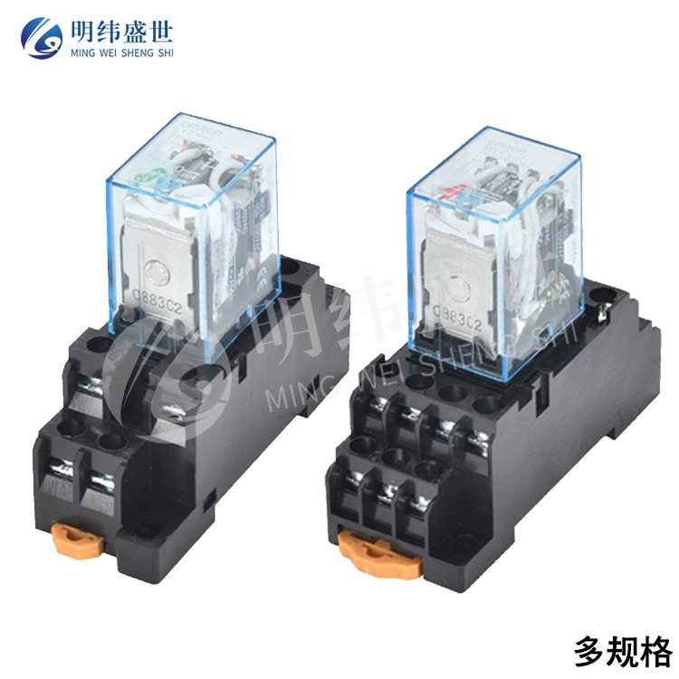 LY2NJ MY4NJ малое промежуточное реле DC12/24/AC110/220V с базой 8/14 pin 5/10A