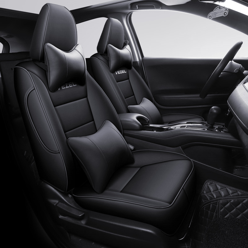 Binzhi – Modelə uyğun (Original) oturacaq örtükləri for Honda Vezel - xe552-deluxe-all-black-for-2023-vezel