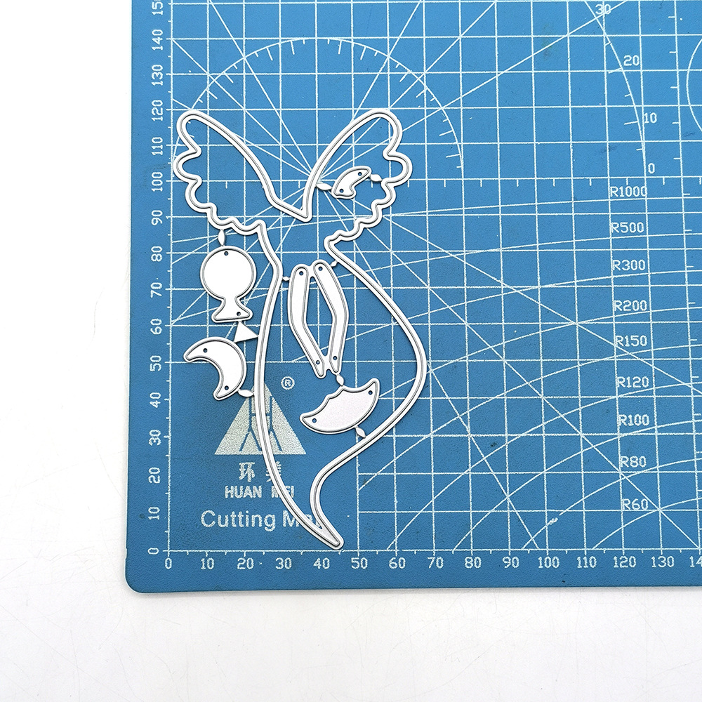 scrapbooking DIY切割刀模 碳钢刀模 压花刀模模板一个仙女翅膀裙-阿里巴巴