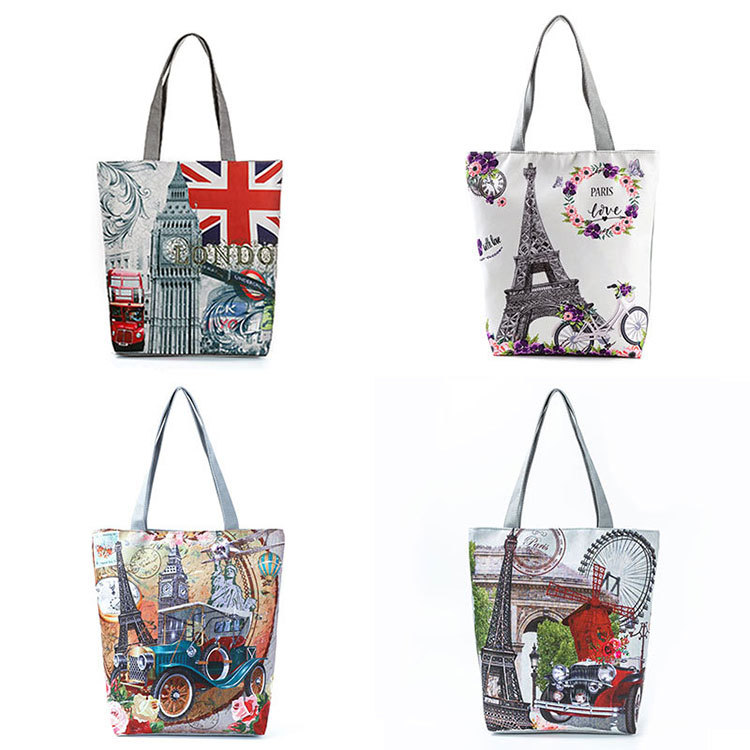 Women's Fashion Printing Polyester Shopping Bags display picture 1