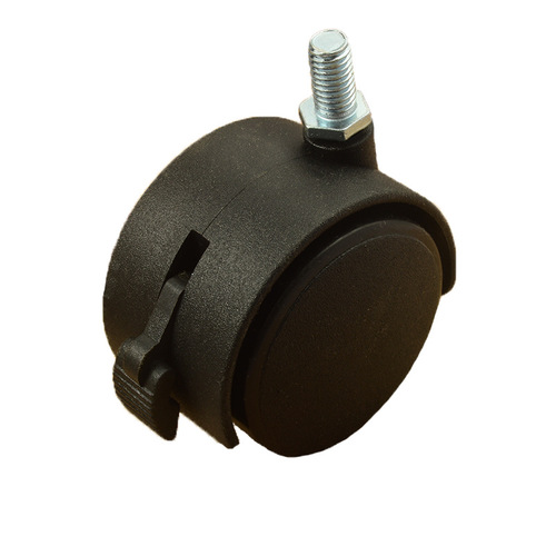 Minggu 1.5-inch M8 screw rod with brake swivel caster plastic nylon screw thread office furniture caster