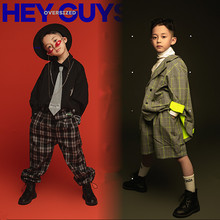 新款兒童攝影服裝韓版影樓藝術照童裝10歲大男孩拍照衣服長袖套裝
