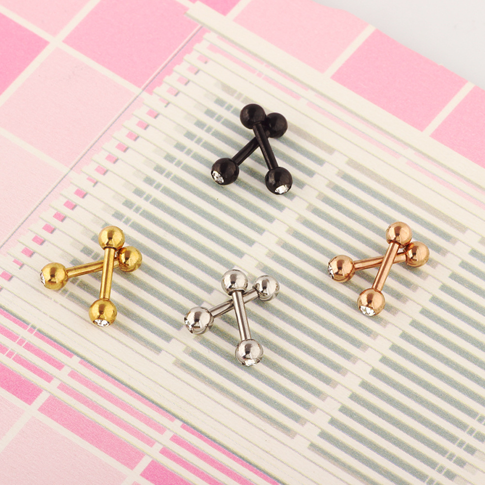 Labret piercing jewelry detail image
